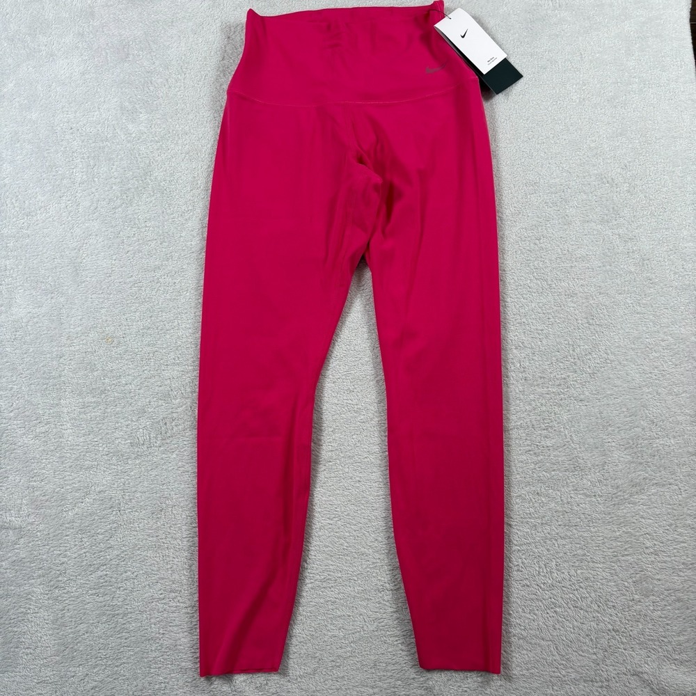 Nike Zenvy Dri Fit Legging Womens Small Red Stretch High Rise Training‎ Athletic